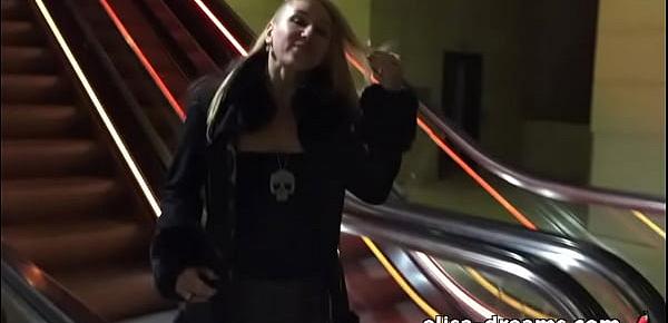  Flashing without panties and no bra in public places